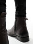 Фото #5 товара ASOS DESIGN chelsea boot in brown leather