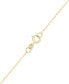 Фото #2 товара Macy's polished Disc Dangle 18" Statement Necklace in 10k Gold