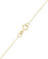 ფოტო #2 პროდუქტის Polished Disc Dangle 18" Statement Necklace in 10k Gold