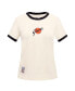 ფოტო #3 პროდუქტის Women's Cream San Francisco Giants Retro Classic Ringer T-shirt
