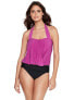 MagicSuit 291432 Women's Olivia Halter Top Bra One Piece Swimsuit, Hibiscus, 16