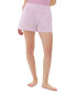 ფოტო #1 პროდუქტის Women's Solid Boxer Sleep Shorts