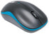 Manhattan Success Wireless Mouse - Black/Blue - 1000dpi - 2.4Ghz (up to 10m) - USB - Optical - Three Button with Scroll Wheel - USB micro receiver - AA battery (included) - Low friction base - Three Year Warranty - Blister - Ambidextrous - Optical - RF Wireless - 1