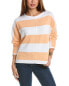 Фото #1 товара Forte Cashmere Bold Stripe Dolman Sweater Women's