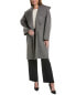 Michael Kors Collection Shawl Clutch Wool Coat Women's S