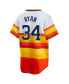 ფოტო #2 პროდუქტის Men's Nolan Ryan White Houston Astros Home Cooperstown Collection Player Jersey