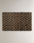 Фото #3 товара Rectangular geometric design jute doormat