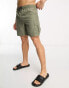 New Look cargo swim shorts in khaki