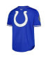 Фото #2 товара Men's Anthony Richardson Royal Indianapolis Colts Mesh Baseball Button-Up T-shirt