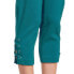 The Pioneer Woman Lace Up Cropped Millennium Pants Women's XL Green Rayon Pullon