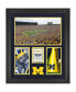 Фото #1 товара Michigan Wolverines Michigan Stadium Framed 20'' x 24'' 3-Opening Collage