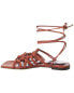 Фото #2 товара Staud Adeline Lace-Up Leather Sandal Women's