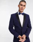 Фото #3 товара ASOS DESIGN super skinny tuxedo in navy suit jacket