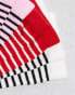 Wednesday's Girl striped sock multipack in multi Schleifenaufdruck - фото #4