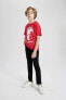 Фото #1 товара Erkek Çocuk T-shirt B6938a8/rd282 Red