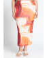 ფოტო #2 პროდუქტის Plus Size Mesh Column Skirt