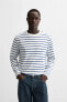 STRIPED JACQUARD T-SHIRT