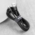 Фото #4 товара Wytrzymały kabel przewód w oplocie USB do USB-C QC3 0.5m - czarno-szary