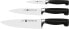 Фото #2 товара Zwilling Knife Set, 3 Pieces, Larding/Garnish Knife, Meat Knife, Chef's Knife, Rust-Free Special Stainless Steel/Plastic Handle, Four Stars