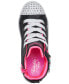 Little Girls Twinkle Toes: Twinkle Sparks - Charm Bestie High Top Light-Up Casual Sneakers from Finish Line Черный, 12 - фото #4