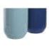 Кувшин DKD Home Decor 12,5 x 12,5 x 25 cm Белый Небесный синий Тёмно Синий Керамика (2 штук)