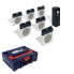 Фото #1 товара Festool Schleifscheiben-Set Granat STF D150/48 GR-Set P inkl. Trinkflasche & EW Systainer³ M 137 blau / rot