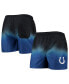 Фото #1 товара Men's Black, Royal Indianapolis Colts Dip-Dye Swim Shorts