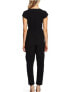 Фото #2 товара CeCe 257241 Women's Cap Sleeve V-Neck Side Tie Jumpsuit Black Size 4