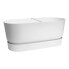 Plant pot Elho Terrase 80 Wheels 35 x 78 x 34 cm White