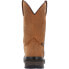 Фото #4 товара Rocky Rams Horn Waterproof Pull On RKW0395 Mens Brown Leather Work Boots
