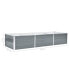 Фото #2 товара Garden Raised Bed Galvanized Steel 94.5"x31.5"x17.7" Gray