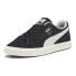Фото #2 товара Puma Clyde Hairy Suede Lace Up Mens Black Sneakers Casual Shoes 39311502