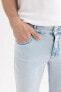 Фото #10 товара Шорты джинсовые мужские defacto Skinny Fit Jean Bermuda