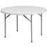 Фото #3 товара 48'' Round Granite White Plastic Folding Table