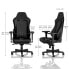 Фото #3 товара noblechairs HERO Gaming Stuhl - schwarz/schwarz