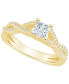 ფოტო #1 პროდუქტის Diamond Princess Engagement Ring (3/4 ct. t.w.) in 14k White, Yellow or Rose Gold