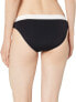 Фото #2 товара Seafolly 173897 Women's Hipster Bikini Bottom Swimsuit Pop Block Black Size 12
