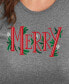 Plus Size Merry Christmas Graphic T-shirt Серый, 4X - фото #3