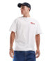 Jack & Jones oversized t-shirt with cherry blossom backprint in white weiß, M - Chest 100cm - фото #2