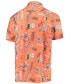 Фото #3 товара Men's Orange Miami Hurricanes Vintage-Like Floral Button-Up Shirt