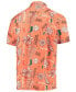 Men's Orange Miami Hurricanes Vintage-Like Floral Button-Up Shirt