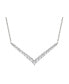 ფოტო #2 პროდუქტის Diamond Chevron Statement Necklace (2 ct. t.w.) in 14k White Gold, 16" + 2" extender