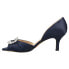 Фото #3 товара Nina Corrine Peep Toe Evening Pumps Womens Blue Dress Casual CORRINE-NAVY