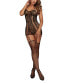 Garter Fishnet Lingerie Dress with Thigh High Stockings