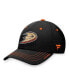 Men's Black Anaheim Ducks Authentic Pro Rink Flex Hat Черный, S/M - фото #2