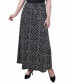 Petite Printed Belted Maxi Skirt