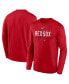 Фото #1 товара Men's Red Boston Red Sox Authentic Collection Team Logo Legend Performance Long Sleeve T-shirt
