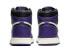 Фото #5 товара Кроссовки Nike Air Jordan 1 Retro High Court Purple серые (Фиолетовый, Черный)