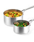 Фото #5 товара Mira Tri-Ply Stainless Steel 4 Piece Saucepan Set