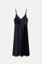 SATIN SLIP DRESS - ZW COLLECTION